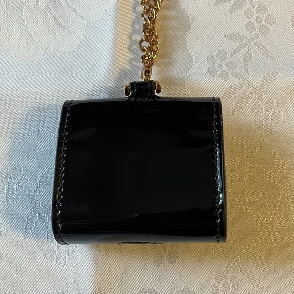 SALE!! Versace unisex black patient leather La Medusa logo AirPods Pro case - Picture 5 of 9